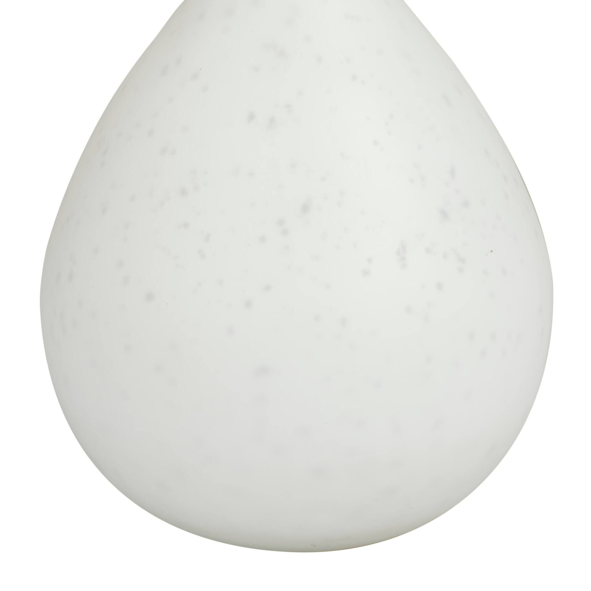Set of 3" White Glass Glam Vases, 13" x 8" x 8"